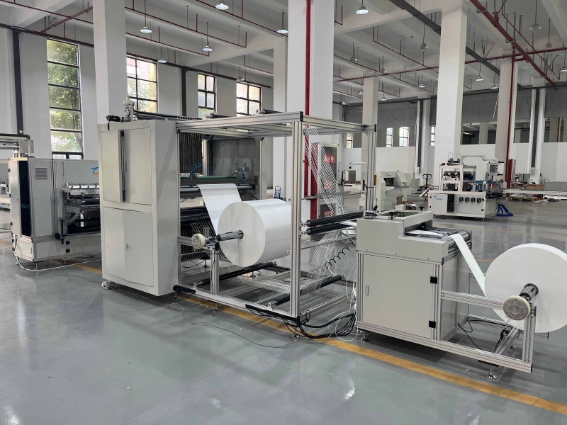 High-temperature resistant non-partitioned high-efficiency filter production line